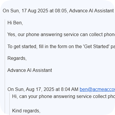 AI Email Responding Services